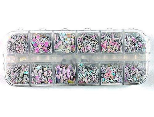 BOX OF MIXED NAIL ART