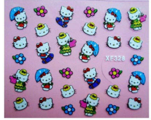 NAIL ART - HELLO KITTY