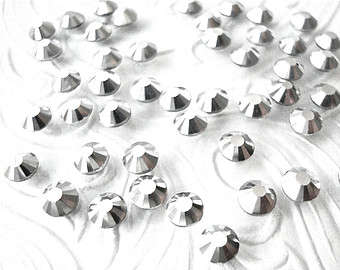 1 x GROSS - SS10 HOT-FIX 2.7 - 2.8 mm CRYSTAL RHINESTONES - SILVER HEMATITE