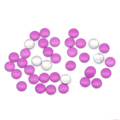 100PCS 3MM ALUMINIUM TONE ROUND METAL STUD FOR NAIL ART & CRAFTS - PURPLE