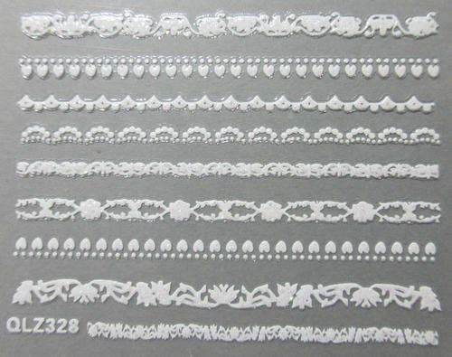 NAIL ART - WHITE LACE