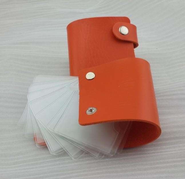 NAIL STAMP PLATE SYNTHETIC LEATHER HOLDER