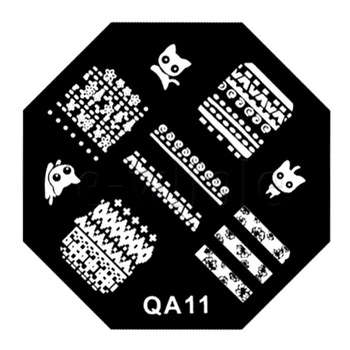 NAIL ART STAINLESS STEEL STAMPING PLATE (QA11)