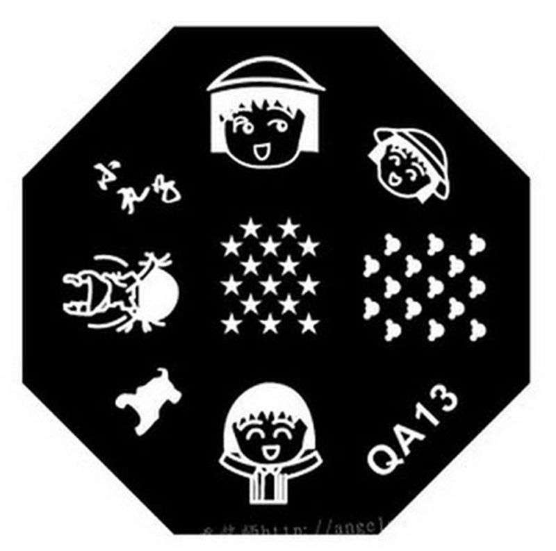 NAIL ART STAINLESS STEEL STAMPING PLATE (QA13)