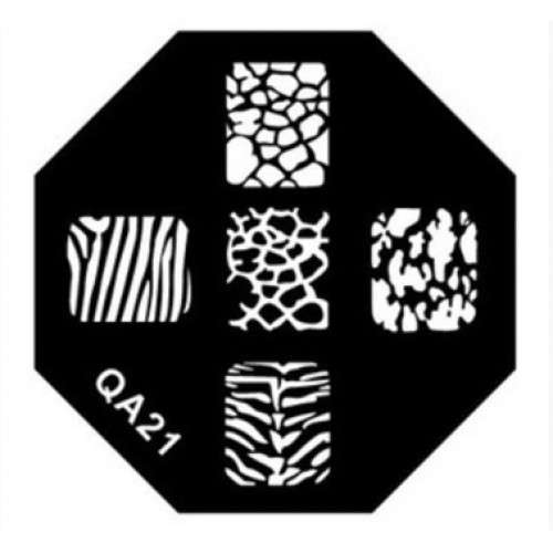 NAIL ART STAINLESS STEEL STAMPING PLATE (QA21)