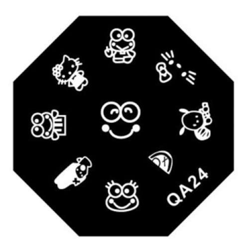 NAIL ART STAINLESS STEEL STAMPING PLATE (QA24)
