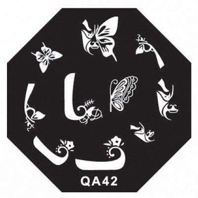 NAIL ART STAINLESS STEEL STAMPING PLATE (QA42)
