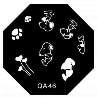 NAIL ART STAINLESS STEEL STAMPING PLATE (QA46)