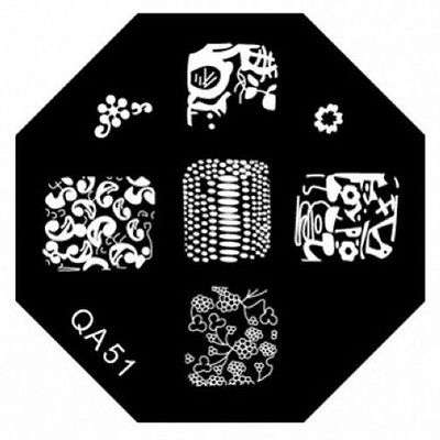 NAIL ART STAINLESS STEEL STAMPING PLATE (QA51)