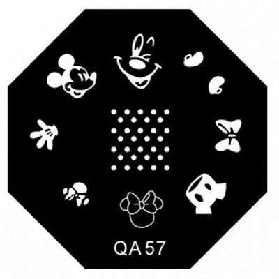 NAIL ART STAINLESS STEEL STAMPING PLATE (QA57)