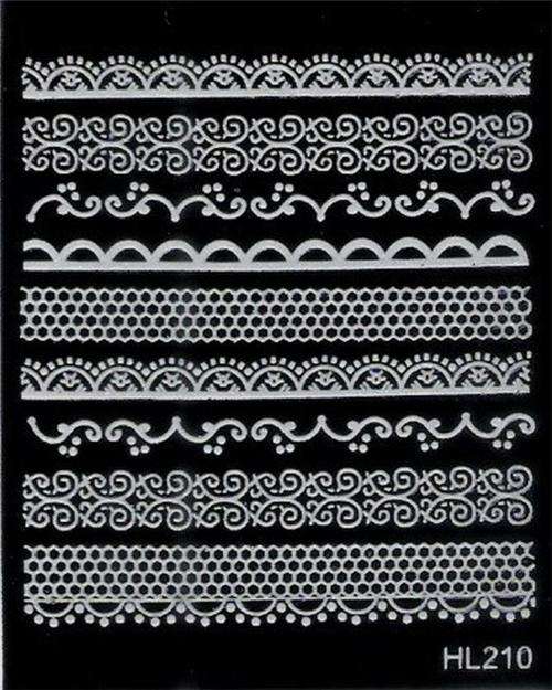 NAIL ART - WHITE LACE