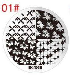 NAIL ART IMAGE STAMPING PLATE (OM-01)
