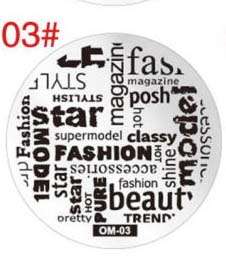 NAIL ART IMAGE STAMPING PLATE (OM-03)