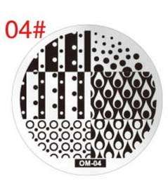 NAIL ART IMAGE STAMPING PLATE (OM-04)