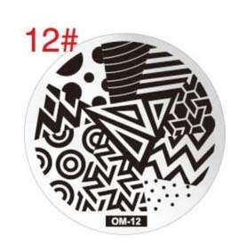 NAIL ART IMAGE STAMPING PLATE (OM-12)