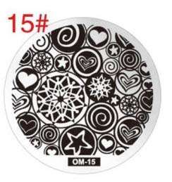 NAIL ART IMAGE STAMPING PLATE (OM-15)