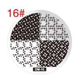 NAIL ART IMAGE STAMPING PLATE (OM-16)