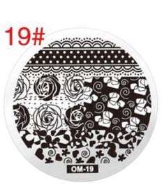 NAIL ART IMAGE STAMPING PLATE (OM-19)