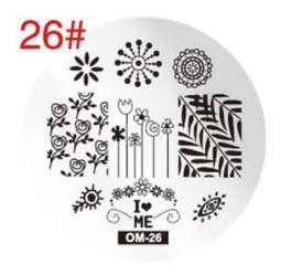 NAIL ART IMAGE STAMPING PLATE (OM-26)