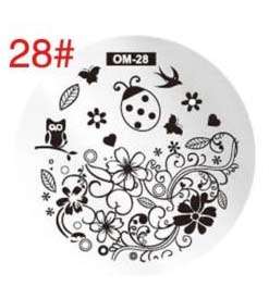 NAIL ART IMAGE STAMPING PLATE (OM-28)