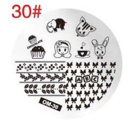 NAIL ART IMAGE STAMPING PLATE (OM-30)