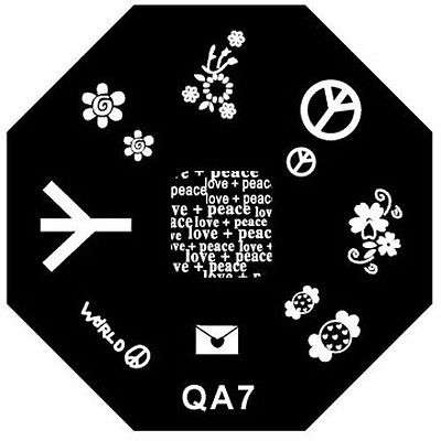 NAIL ART STAMPING PLATE (QA7)