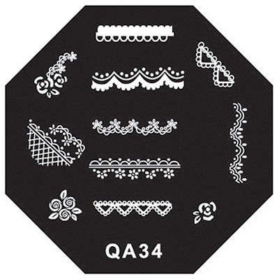 NAIL ART STAMPING PLATE (QA34)