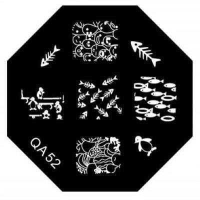 NAIL ART STAMPING PLATE (QA52)