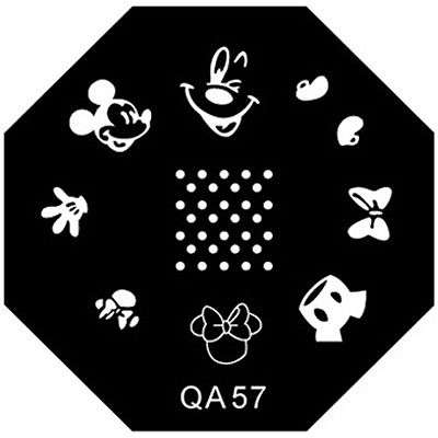 NAIL ART STAMPING PLATE (QA57)