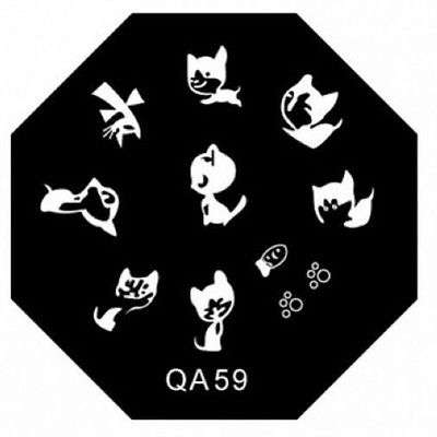 NAIL ART STAMPING PLATE (QA59)