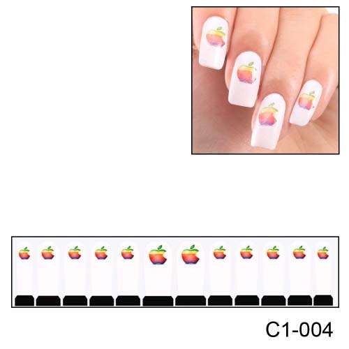 NAIL ART - FULL COVER WRAP - WATER TRANSFER DECALS