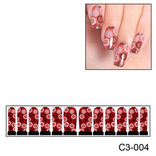 NAIL ART - FULL COVER WRAP - WATER TRANSFER DECALS