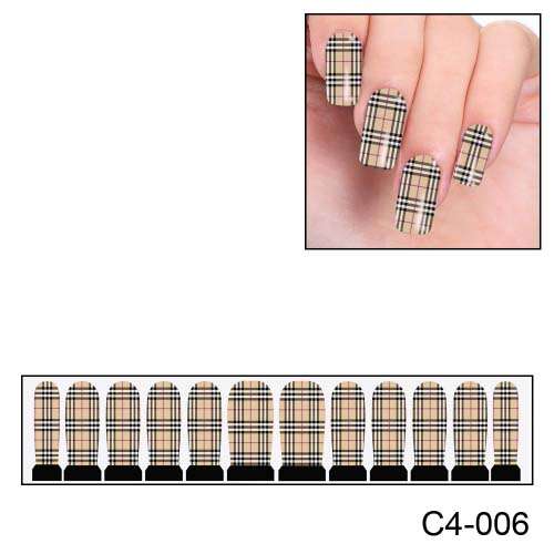 NAIL ART - FULL COVER WRAP - WATER TRANSFER DECALS