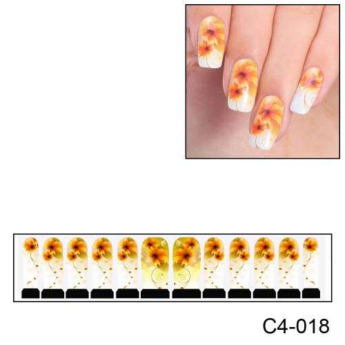NAIL ART - FULL COVER WRAP - WATER TRANSFER DECALS