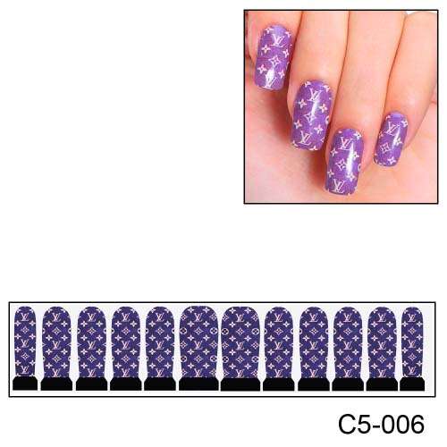 NAIL ART - FULL COVER WRAP - WATER TRANSFER DECALS