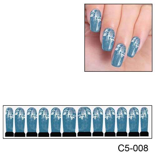 NAIL ART - FULL COVER WRAP - WATER TRANSFER DECALS