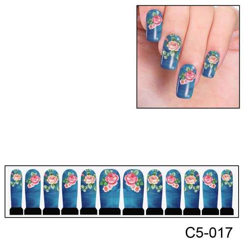 NAIL ART - FULL COVER WRAP - WATER TRANSFER DECALS
