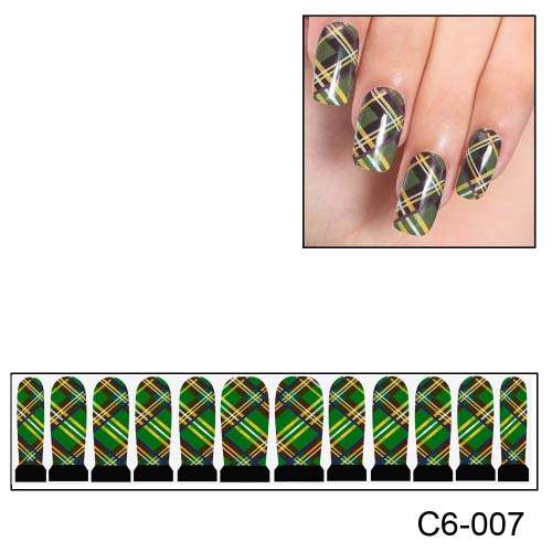 NAIL ART - FULL COVER WRAP - WATER TRANSFER DECALS
