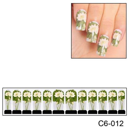 NAIL ART - FULL COVER WRAP - WATER TRANSFER DECALS