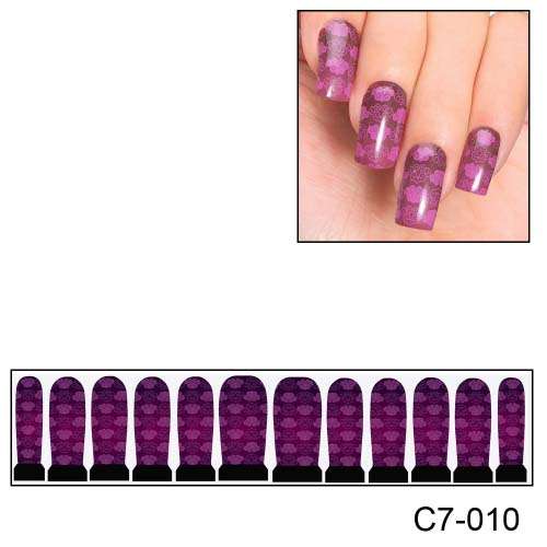 NAIL ART - FULL COVER WRAP - WATER TRANSFER DECALS
