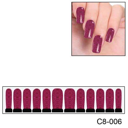 NAIL ART - FULL COVER WRAP - WATER TRANSFER DECALS