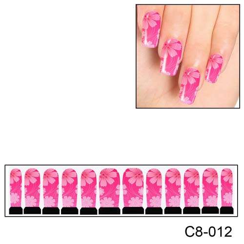 NAIL ART - FULL COVER WRAP - WATER TRANSFER DECALS