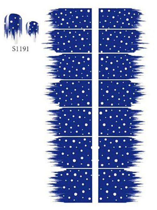 NAIL ART - FULL COVER WRAP (DOTS)