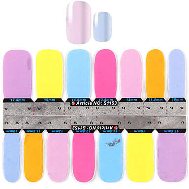 NAIL ART - FULL COVER WRAP (PASTEL COLORS)