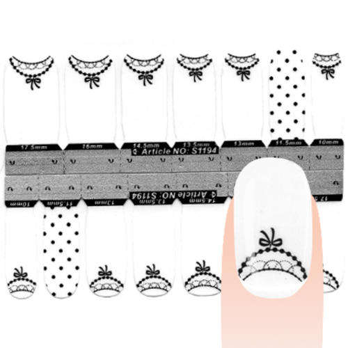 NAIL ART - FULL COVER WRAP (LACE)