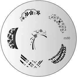NAIL ART IMAGE STAMPING PLATE (M80)