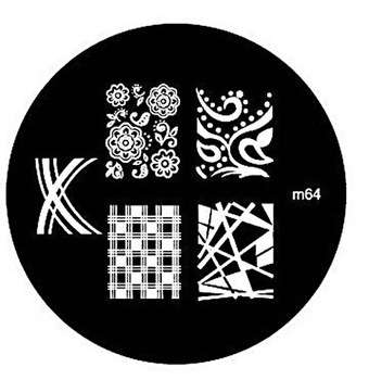 NAIL ART IMAGE STAMPING PLATE (M64)