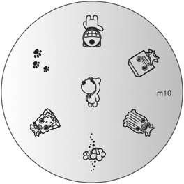 NAIL ART IMAGE STAMPING PLATE (M10)