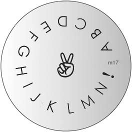 NAIL ART IMAGE STAMPING PLATE (M17)