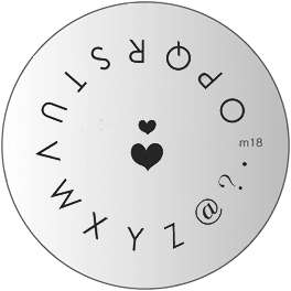 NAIL ART IMAGE STAMPING PLATE (M18)